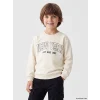 LCW Kids Bej New York Baskılı Erkek Çocuk Sweatshirt