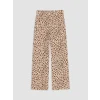 LCW baby Pembe Wideleg Leopar Desenli Kız Çocuk Pantolon