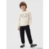 LCW Kids Siyah Erkek Çocuk Gabardin Kargo Pantolon