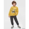 LCW Kids Sarı Baskılı Erkek Çocuk Takım