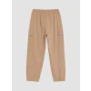 LCW Kids Bej Erkek Çocuk Gabardin Kargo Pantolon