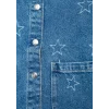 Mavi 7210002-A4163 LUYU 90lar Yıldız Baskılı Indigo Mavisi Denim Gömlek