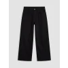 LCW Kids Siyah Wideleg Kız Çocuk Gabardin Pantolon