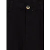 LCW Kids Siyah Wideleg Kız Çocuk Gabardin Pantolon