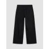 LCW Kids Siyah Wideleg Kız Çocuk Gabardin Pantolon