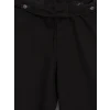 LCW Kids Siyah Wideleg Kız Çocuk Gabardin Pantolon
