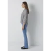 Mavi 122400-85431 Çizgili Kahverengi Bluz