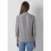 Mavi 122400-85431 Çizgili Kahverengi Bluz