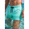 Defacto N0131AZGN1101 Yeşil File Astarlı Kısa Boy Deniz Şortu