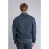 Defacto H0028AXNM84 İndigo %100 Pamuk Regular Fıt Ceket