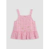 LCW Kids Pembe Papatya Desenli Kız Çocuk Şortlu Takım