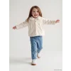 LCW baby Ekru Bebe Yaka Kız Bebek Pelüş Hırka