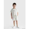 LCW Kids Bej Çizgili Erkek Çocuk Takım