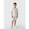 LCW Kids Bej Çizgili Erkek Çocuk Takım