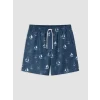 LCW SWIMWEAR Mavi Kısa Boy Desenli Erkek Deniz Şortu