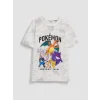 LCW Kids Ekru Pokemon Baskılı Erkek Çocuk Şortlu Pijama Takımı
