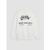 LCW Kids Ekru Bisiklet Yaka Baskılı Erkek Çocuk Sweatshirt