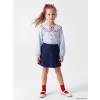 LCW Kids Mavi Çizgili Kız Çocuk Takım