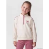 LCW Kids Ekru Dik Yaka Kız Çocuk Soft Touch Taytlı Takım