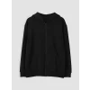 LCW Kids Siyah Kapüşonlu Erkek Çocuk Fermuarlı Sweatshirt