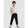 LCW Kids Siyah Regular Fit Erkek Çocuk Jogger Pantolon