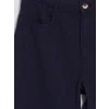 LCW Kids Lacivert Wideleg Kız Çocuk Gabardin Pantolon