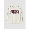LCW Kids Beyaz Nakışlı Erkek Çocuk Sweatshirt
