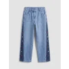 LCW Kids İndigo Wideleg Kız Çocuk Jean Pantolon
