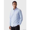 LCW Vision Mavi Regular Fit Keten Karışımlı Erkek Gömlek