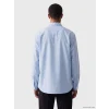 LCW Vision Mavi Regular Fit Keten Karışımlı Erkek Gömlek