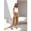 LCWAIKIKI Classic Haki Beli Lastikli Modal Karışımlı Kadın Pantolon