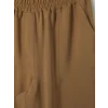 LCWAIKIKI Classic Haki Beli Lastikli Modal Karışımlı Kadın Pantolon