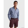 LCW Vision İndigo Regular Fit Keten Karışımlı Erkek Gömlek
