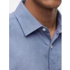 LCW Vision İndigo Regular Fit Keten Karışımlı Erkek Gömlek