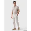 LCWAIKIKI Classic Kahverengi Regular Fit Çizgili Poplin Erkek Gömlek