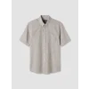 LCWAIKIKI Classic Kahverengi Regular Fit Çizgili Poplin Erkek Gömlek