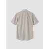LCWAIKIKI Classic Kahverengi Regular Fit Çizgili Poplin Erkek Gömlek