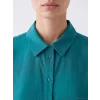 LCWAIKIKI Classic Yeşil Modal Karışımlı Oversize Kadın Gömlek Tunik