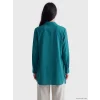 LCWAIKIKI Classic Yeşil Modal Karışımlı Oversize Kadın Gömlek Tunik