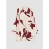 LCW EVERYDAY Bordo Çiçekli Kadın Gömlek Tunik