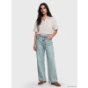 LCW Jeans İndigo Beli Lastikli Wideleg Kadın Jean Pantolon