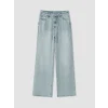 LCW Jeans İndigo Beli Lastikli Wideleg Kadın Jean Pantolon