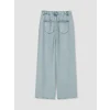 LCW Jeans İndigo Beli Lastikli Wideleg Kadın Jean Pantolon