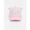 LCW ACCESSORIES Pembe Hayvan Figürlü Kız Çocuk Kep Şapka