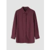 LCW Modest Bordo Modal Karışımlı Kadın Gömlek Tunik