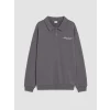 LCW Kids Gri Polo Yaka Erkek Çocuk Sweatshirt