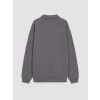 LCW Kids Gri Polo Yaka Erkek Çocuk Sweatshirt