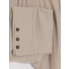 LCW Grace Bej Beli Lastikli Kadın Pantolon