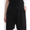 LCWAIKIKI Basic Siyah Beli Lastikli Kadın Şort