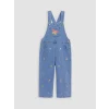 LCW Kids Mavi Nakışlı Kız Çocuk Jean Salopet